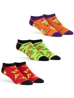 Dynamocks - Men and Women Ankle Length Socks Multi-Color