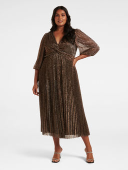 Forever New - Myra Curve Plisse Twist Midi Dress