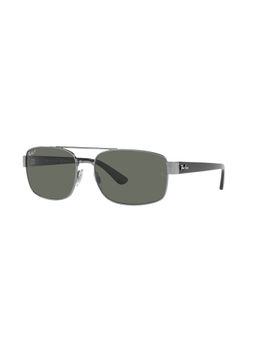 Ray-Ban - Unisex Polarized Green Lens Pillow Sunglasses - 0RB3687004/5861 (61)