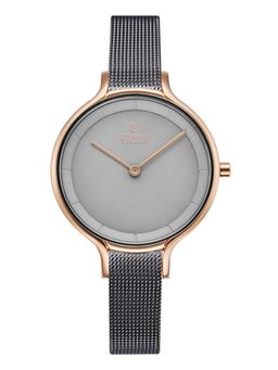 Obaku - Kyst-Granite Quartz Grey Round Dial Womens Watch - V228Lxvjmj