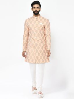 KISAH - Men Pink Sherwani (Set of 2)