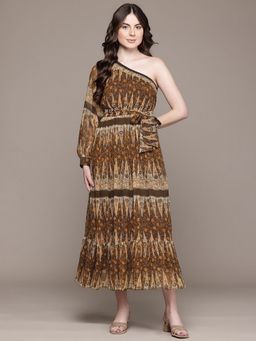 Label Ritu Kumar - Women Brown Floral Maxi Dress