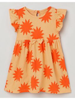 The Boo Boo Club - A-Line Frock /Dress Orange