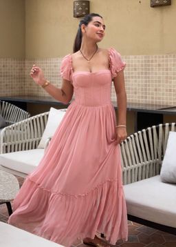SEORAA - Theresa Pink Blush Dress