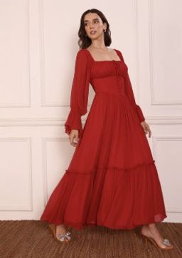 SEORAA - Red Mi amor Dress