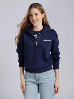 Tommy Hilfiger - Regular Fit Cotton Half-Zip Neck Sweatshirt