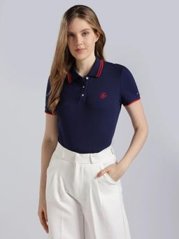 Tommy Hilfiger - Solid Regular Fit Cotton Polo T-Shirt
