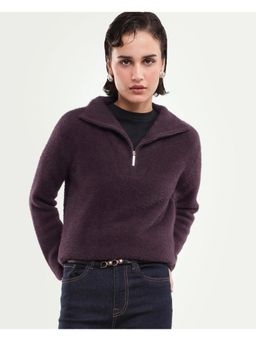 RAREISM - Women's Asseraw26 Dark Wine Nylon Blend Sweatshirt