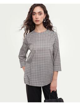 RAREISM - Rare Rabbit Women's Mahj Grey Cotton Top