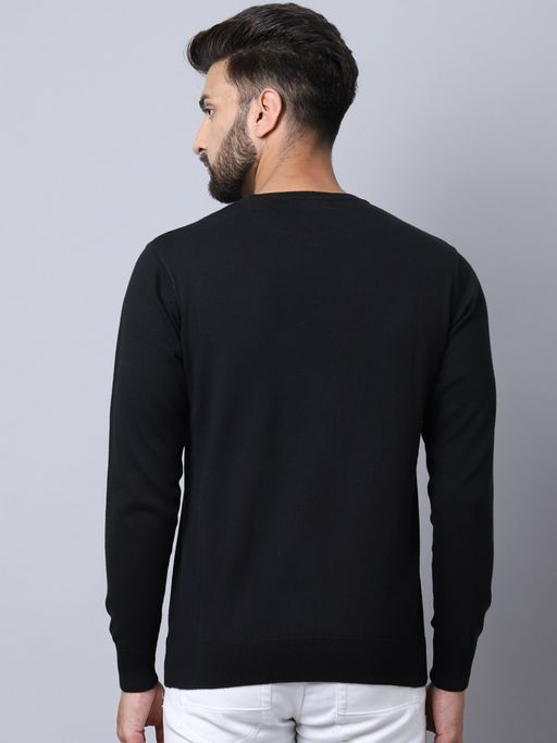 Cantabil Mens Black Pullover Sweater Buy Cantabil Men Black Sweater Online