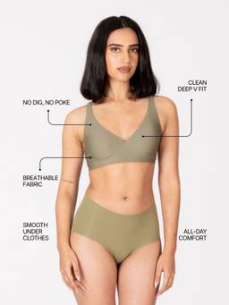 Shapercult - Skyn Plunge Bra-Green