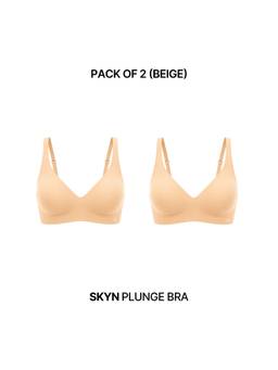 Shapercult - Skyn Plunge Bra-Pack of 2-Beige