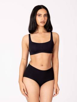 Shapercult - Skyn Scoop Neck Bra-Black