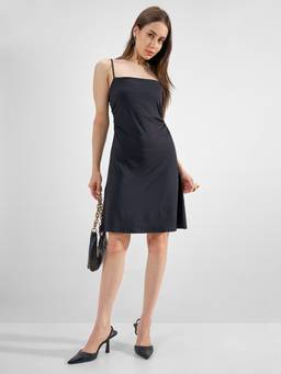TOKYO TALKIES - Solid Short Strappy Sleeveless Regular Fit Dress