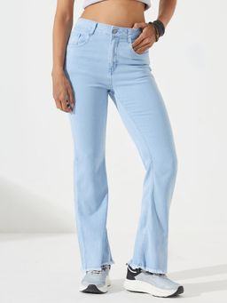 DOLCE CRUDO - Women's Light Blue Clean Look Stretchable Denim Jeans