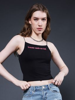 PRONK - Trauma Made Me Hot Carbon Core Crop Top