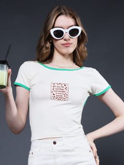 PRONK - Parade Red Flag Vanilla Void Crop Top