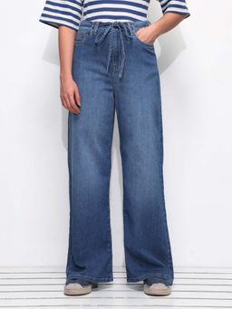 U.S. POLO ASSN. - High Rise Baggy Fit Tie Up Jeans