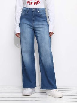 U.S. POLO ASSN. - Cross Hatch Wide Leg Jeans
