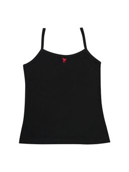 Tiny Bugs - Solid Black Cotton Camisole