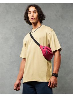 Bewakoof - Heavy Duty 1.0 Men's Light Brown Oversized T-shirt