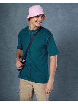 Bewakoof - Heavy Duty 1.0 Men's Green Oversized T-shirt