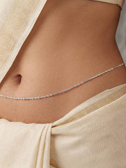 TOUCH925 - 925 Silver Classic Venetian Drop Waist Chain