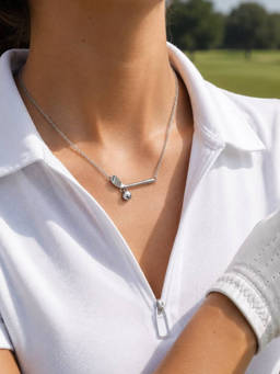 House of Pehr - Silver Plated Golf Necklace