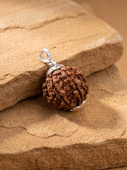 TOUCH925 - 925 Silver 7 Mukhi Rudraksha Pendant