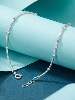 TOUCH925 - 925 Silver Beaded Snake Bracelet