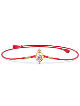 Palmonas - Crystal Om Fine Silver Rakhi