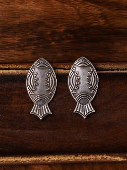 VENI - Silver-Plated Studs Earrings