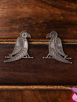 VENI - Silver-Plated Studs Earrings