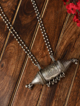 VENI - 92.5 Silver Oxidised Necklace