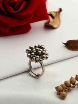 VENI - 92.5 Silver-Plated Adjustable Finger Ring