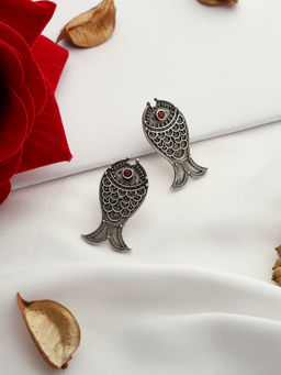 VENI - 92.5 Silver Plated Oxidised Studs