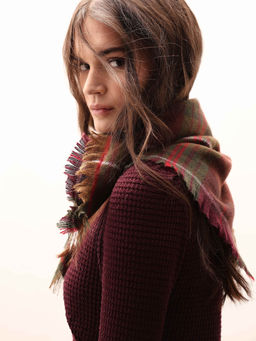 VERO MODA - Women Checks Recycled Polyester Scarf - Mult-Color