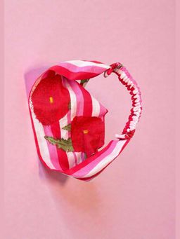 That Romeo - Red Rose Bloom Gathered Hair Band