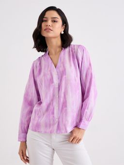 Styli - Women Purple Regular Fit Shirt