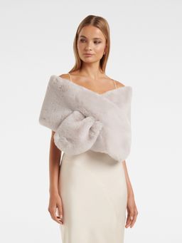 Forever New - Laura Faux Fur Wrap