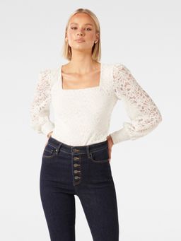 Forever New - Ellery Lace Square Neck Top