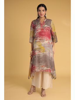 Zari Jaipur - Women Multi-Color Printed Kurta and Pant