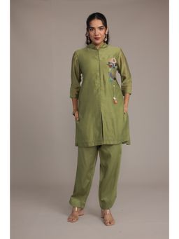 Zari Jaipur - Women Green Embellished Co-Ord Set