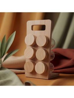 BlackCarrot - Beige Spice Jars with Holder
