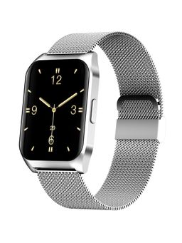 French Connection - Smart Man Full Touch Smartwatch with Mesh Band (Silver) - E17-D