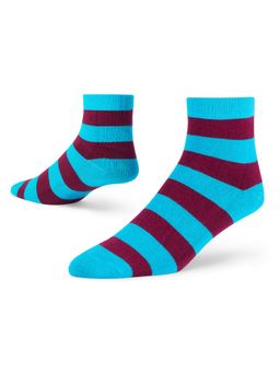 Dynamocks - Bold Stripes - Men and Women Ankle Length Socks - Free Size