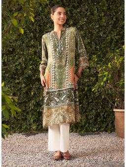 Lakshita - Green Printed Shantoon Kurta