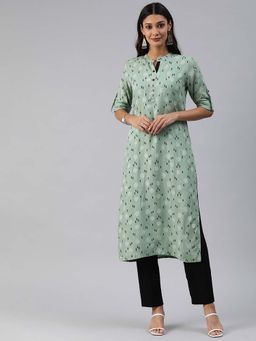 Vinya - Green Straight Kurta