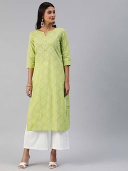 Vinya - Green Straight Kurta