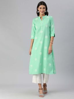 Vinya - Green Polka Kurta